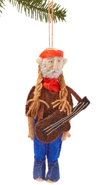 Willie Nelson Felt Ornament