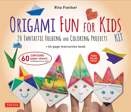 Origami Fun for Kids Kit: 20 Fantastic Folding and Coloring Projects: Kit with Origami Book