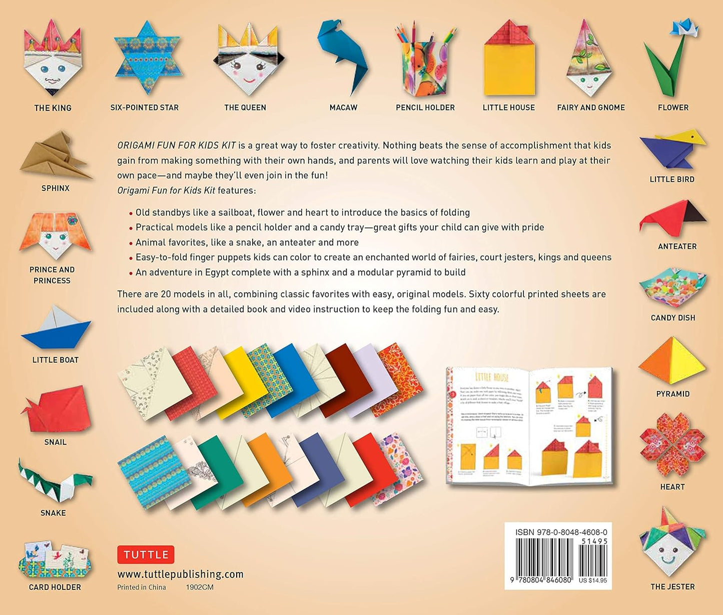 Origami Fun for Kids Kit: 20 Fantastic Folding and Coloring Projects: Kit with Origami Book